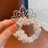 Accesorios para el cabello para niñas, coronas de perlas, anillos para el cabello, bolas de princesa, cuerda para el cabello, tocados para niñas, linda cuerda para el cabello, banda de goma para niñas
