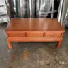Mesa de centro grande em treliça de abacaxi de madeira maciça para apartamento pequeno mesa de centro retangular mesa de canto jacarandá todo jacarandá dourado mesa lateral de sofá