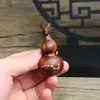 Calabaza Cabeza de Dragón de Madera de Durazno Alcanzada por un Rayo Incrustada con Plata Colgante de Calabaza Siete Estrellas Accesorio Colgante Calabaza Cabeza de Dragón Fino Color Oscuro