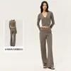 Conjunto de yoga para mujer transfronterizo, traje de fitness ajustado y adelgazante para usar al aire libre, Pilates, correr y conjunto deportivo para entrenamiento