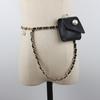 Cinturón tejido estilo celebridad de internet, cadena de cintura, riñonera para auriculares, mini bolso cruzado para mujer, moda nueva para mujer 2021
