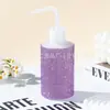 Nueva Botella Limpiadora de Pestañas Incrustada de Diamantes Tipo Exprimidor Boca Curva Botella Limpiadora de Pestañas Herramienta Auxiliar de Limpieza para Manicura 250ml