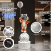 Proyección de cielo estrellado astronauta decoración de sala de estar, gran mueble de TV de pie adorno, regalo de inauguración de casa nueva