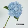 Flor Artificial de Hortensia Grande de Alta Calidad, Nueva, de Una Sola Rama, Tacto Real, Película, Decoración Floral para Bodas, Hoteles, Muebles para el Hogar