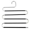 Almacenamiento de Armario Estante de Acero Inoxidable para Pantalones Multicapa Colgante para el Hogar Adulto Balcón Tipo S Antideslizante Extensible Sin Marcas Percha Mágica