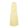 Roupas Femininas Europeias Americanas AliExpress Venda Quente Moda Estilo Europeu Americano Estampa de Bolinhas Sem Mangas Vestido com Caimento