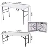 Mesa Dobrável para Exterior, Mesa para Barraca de Feira Noturna, Mesa Longa Simples para Conferência, Mesa Dobrável Portátil Doméstica, Mesa de Plástico
