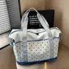 Bolsa de viaje de gran capacidad para mujer, ligera y adecuada para viajes cortos, con compartimentos separados para artículos húmedos y secos, un diseño elegante e ideal para el gimnasio.