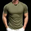 Nuevo suéter de verano de moda para hombre, cuello redondo, estampado de serpiente, camiseta base, camiseta deportiva, top de fitness para hombre, manga corta