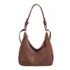 Bolso de hombro tipo tote de ante con estampado de leopardo, nuevo 2026, para mujer, estilo retro commuter, gran capacidad, bandolera versátil