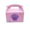 Caja portátil Ocean Mermaid, caja grande para pasteles, caja para regalos y bocadillos, caja de regalo para fiestas de cumpleaños.