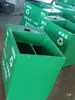 Caixa de Reciclagem Expressa Embalagem Verde Caixa de Reciclagem de Resíduos de Embalagem Carrinho de Separação de Lixo de Ferro Postal Não Vendido Separadamente