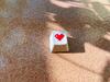 Adecuado para el mérito de corazón de píxel de amor rojo 1 descompresión PBT sublimación de dibujos animados lindo bricolaje teclado mecánico tecla tapa