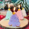 Velas con temática navideña transfronterizas, árbol de Navidad, renos, velas en forma de copo de nieve, recuerdos navideños, venta al por mayor de fábrica