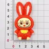 Muñeca de Conejo con Orejas de Carta Grande Pegamento Cremoso Accesorios de Resina DIY Funda para Teléfono Móvil Pasador Llavero Colgante Material Venta al por Mayor