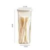 Cocina Transparente Almacenamiento Giratorio Sellado Tarro Grado Alimenticio Acero Inoxidable 304 Filtro para Cold Brew Yogurt Caja de Almacenamiento