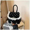 Bolso de Mano de Moda Nicho Estilo Ballet para Estudiantes, Nuevo Modelo Verano 2025, Mochila Linda y Sencilla con Lazo de Moda