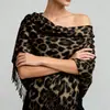 Lenço de Imitação de Caxemira de Venda Quente Transfronteiriço Tamanho Grande Estampa de Leopardo Lenço Quente de Outono e Inverno Fabricante Atacado