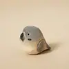 Chaveiro Pingente Escultura em Madeira Artesanal Papagaio Artificial Pingente para Bolsa Casal Pássaros Fofos Presente