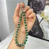 Cadena de Teléfono Móvil Linterna de Cristal Casual y de Alta Gama Colgante de Teléfono Móvil Hecho a Mano con Cuentas Colgante para Bolso Llavero para Mujer
