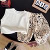 Traje de verano para niños Nueva llegada Estilo occidental Para niños Bebé Delgado Sin mangas Conjunto de dos piezas Bebé Verano Casual Chaleco Moderno