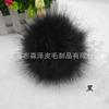 Bola de pelo de zorro de imitación de venta caliente transfronteriza, bola de pelo de conejo de imitación de mapache de imitación, bola de peluche, colgante de sombrero de color, bola de pelo de imitación de pelo falso