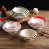 Tigelas pequenas de melamina estilo retrô para pratos de hot pot, perfeitas para uso comercial, com um design nostálgico que lembra barracas de comida de rua. Ideal para servir acompanhamentos de hot pot, bucho, molhos para mergulhar e temperos