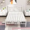 Cama Plegable para Uso Doméstico, Cama para Siesta en Oficina de una Persona, Cama de Camping Simple, Cama de Acompañante, Cama Plegable para Apartamentos Pequeños y Casas de Alquiler