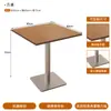 Mesa de Cafetería Estilo Mediados de Siglo, Mesa Sencilla para Pastelería con Cuatro Sillas, Mesa de Negociación Minimalista Italiana, Silla Suave Famosa en Internet