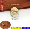 Anel Redondo para Gaveta de Cobre Puro Alça de Cobre Estilo Chinês Retrô Puxador de Porta de Armário Puxador de Gaveta de Armário Anel de Puxar Alça Totalmente de Cobre Antiga