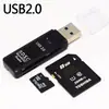 Sy368 lector de tarjetas de computadora y teléfono móvil dos en uno Tarjeta TF/SD USB 2.0 de alta velocidad Cámara SLR Coche Multifunción