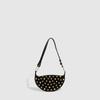 Bolsa Transfronteriza con Remache Ojillo de Alta Resistencia para Mujer Bolso Cruzado de Lunares Bolso de Hombro Estilo Punk Bolso Metálico para Mujer Fábrica