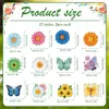 36 Decorações de Madeira Margarida Primavera e Verão Girassol Decorações de Madeira Penduradas para Decorações de Árvore Pequena