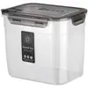 Latas Selladas para Granos y Cereales, Almacenamiento de Cocina, Latas Transparentes de Plástico de Grado Alimenticio, Cajas para Snacks, Productos Secos y Almacenamiento de Té