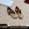 Sapatos femininos Mary Jane franceses super macios, novidade outono 2026, sapatilhas vintage de duas formas de uso, com uma tira, de bico baixo