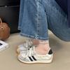 Ins Trendy Versión Coreana 2025 Zapatos Blancos Verano Nuevo Casual Deportivo Versátil Estudiante Aumento de Altura Suela Gruesa W6010