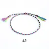 Amazon Explosiones Colorido Cuerda de Algodón Pulsera de la Amistad Cuentas de Cobre Borla Hecho a Mano Trenzado Cuerda de Mano Pieza de Mano Ajustable para Hombres y Mujeres