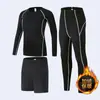 Traje de Fitness para Adultos Personalizado para Otoño e Invierno, Ropa Deportiva Cálida y de Secado Rápido para Correr, Ropa Base para Baloncesto y Fútbol, Ropa de Yoga para Niños