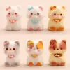 Gatinho Mini Animal Fofo Ornamentos Estéreo Paisagem em Miniatura Decorativa Material DIY Acessórios para Chaveiro
