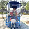 Toldo para Para-brisa de Triciclo Elétrico Espessado e Ampliado Carro de Lazer Para-brisa Dobrável Guarda-chuva Universal
