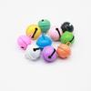 Campana Redonda Pequeña para Mascotas de 22 mm de Colores Pintados Dulces, Accesorios DIY para Llavero, Campana Colgante de Metal Navideño
