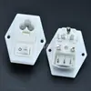 Tomada 3 Pinos Flor de Ameixa Tomada 3 Furos com Interruptor Furo para Parafuso Tomada de Energia com Tomada de Fusível Três-em-Um