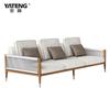 Novo Conjunto de Sofá e Mesa de Centro em Madeira Maciça Yateng, Móveis de Rattan Teca para Jardim, Pátio, Vila e Jardim de Inverno Atacado