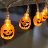 Amazon Ebay Más Vendidos Halloween 3m LED Muñeco Pequeño Fantasma Luces Decorativas Cadena de Luces Calabaza Versión a Pilas