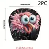 Funda de reposacabezas de coche de dibujos animados linda, funda de cojín de coche de animales, funda de almohada para cuello de coche suave