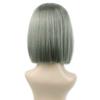 AliExpress comércio exterior fornecimento peruca feminina cabelo artificial cinza de vovó BOBO comprimento do ombro cabelo curto adorno de cabeça Tiktok novo