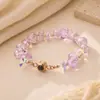 Fábrica de Origem Personalizado Pulseira de Projeção de Cristal Iridescente Contas de Vidro Multifacetadas Aço Inoxidável Ornamento de Foto Escondido