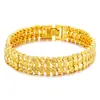 Cobre banhado a ouro moda masculina dominador relógio cadeia latão banhado a ouro banhado a ouro pulseira masculina de ouro do Vietnã