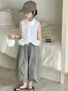 Conjunto de Verano Niña Peces Rojos 2026 Nueva Moda Camisa de Verano Infantil Conjunto de Verano Padre e Hijo Pantalones Linterna Conjunto de Dos Piezas