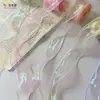 Cinta de tul colorida con ilusión de sombra floral para empaque de repostería de pasteles de flores, borde decorativo para ramos, decoración de floristería al por mayor